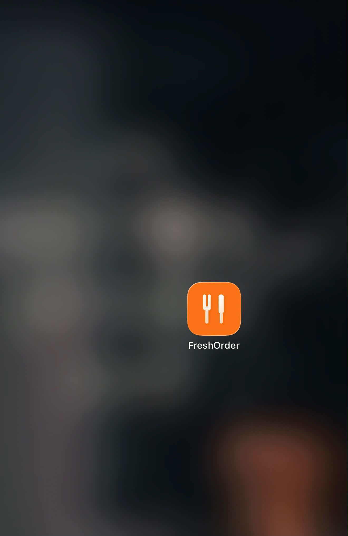 FreshOrder app icon saved on a phone home screen