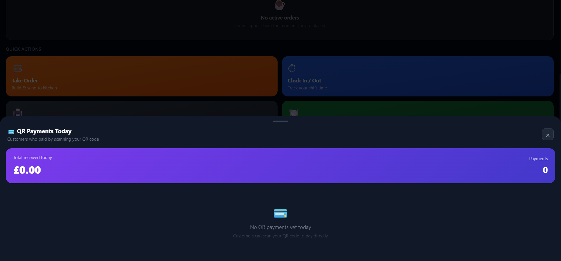 FreshFlow Pro QR payment screen