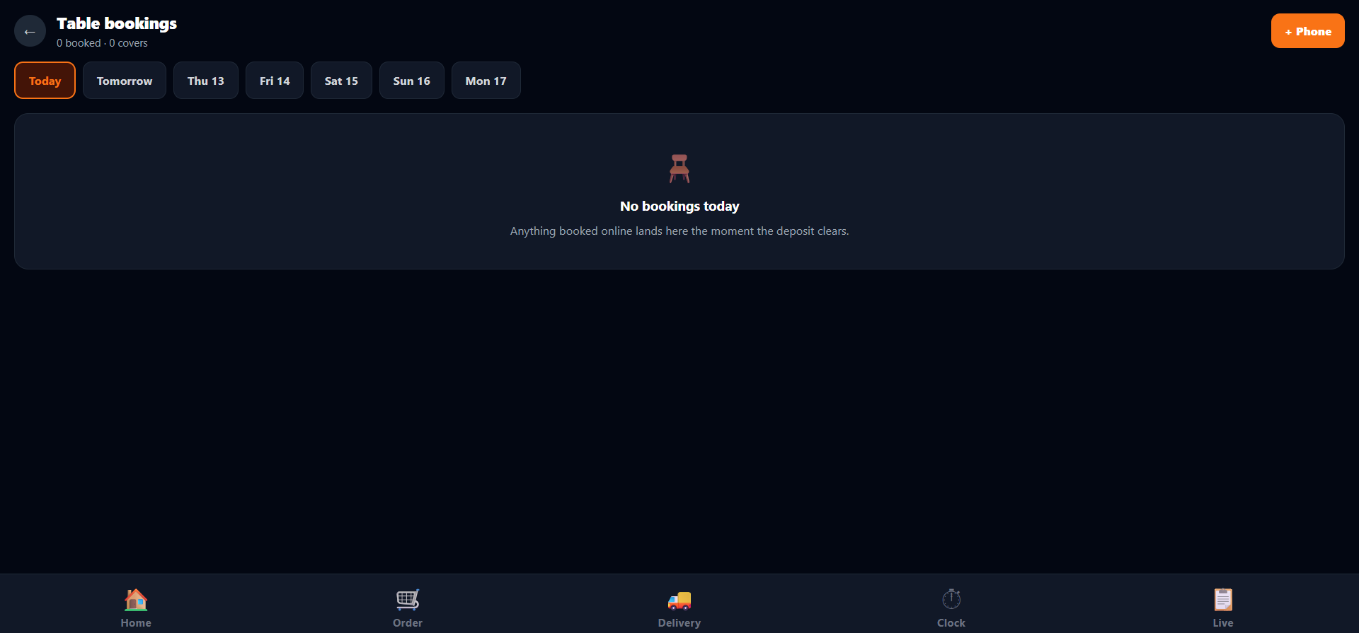 FreshFlow Pro booking check screen